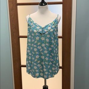 CAbi flowered tank top. Size large
